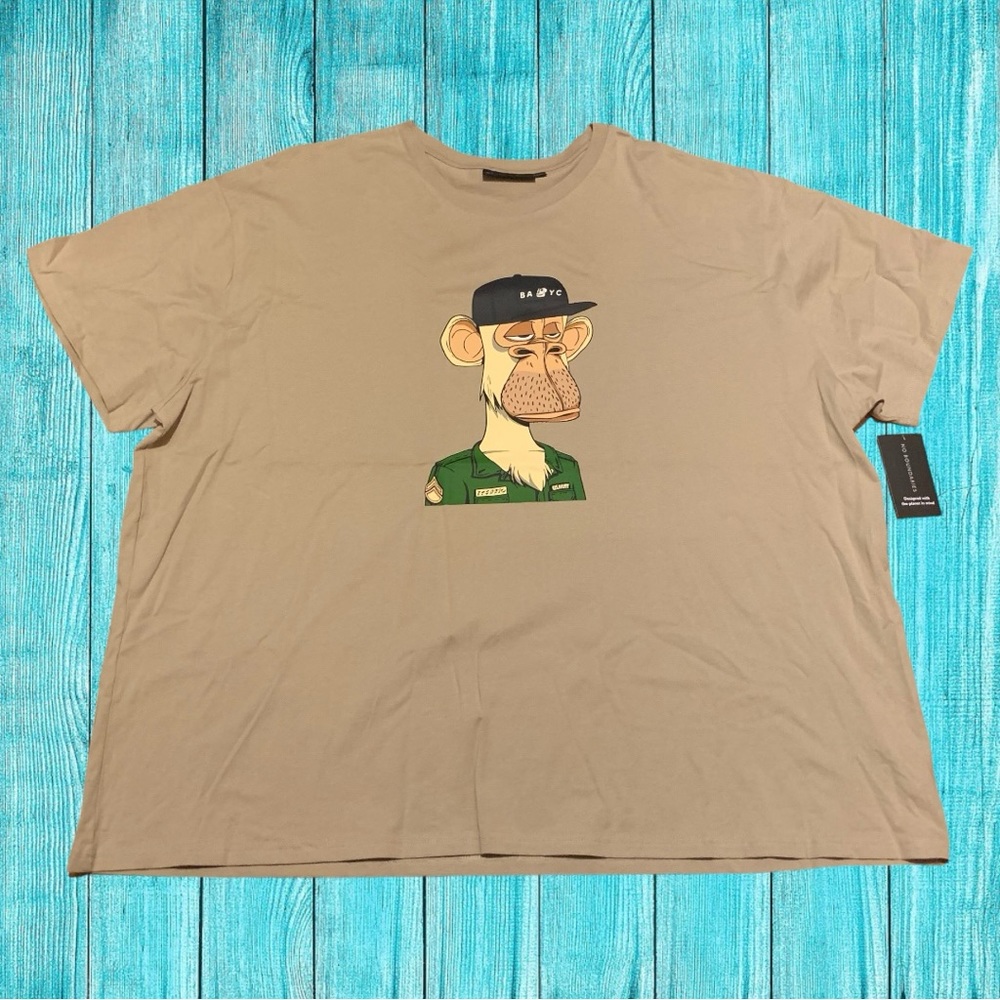 The Gorillaz Band Inspired Shirt Army Monkey BA YC NYC Military Streetwear Y2K